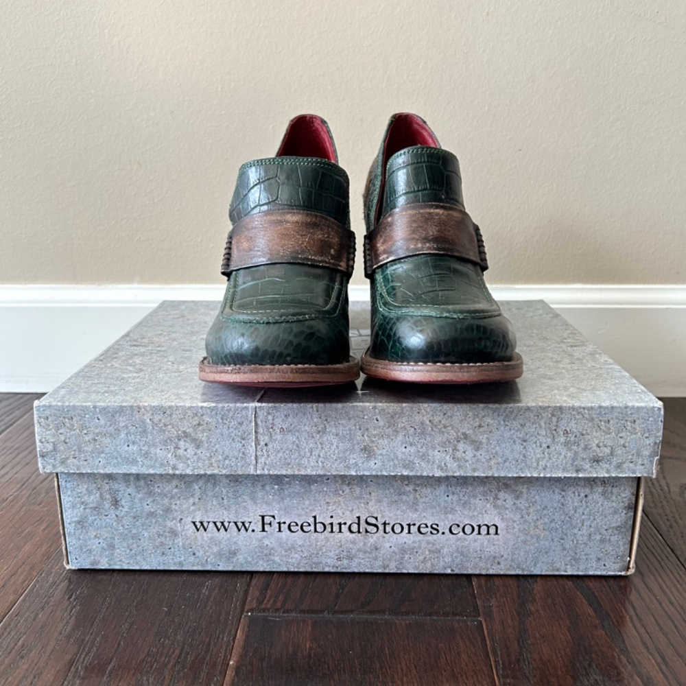 New with Box Freebird Bellevue Green Croco - Picture 9 of 9